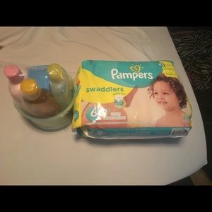 Diapers and shampoo set